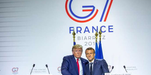 g7 trump macron 082019