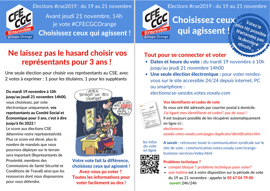 obs sa flyer vote pratique cse 20191