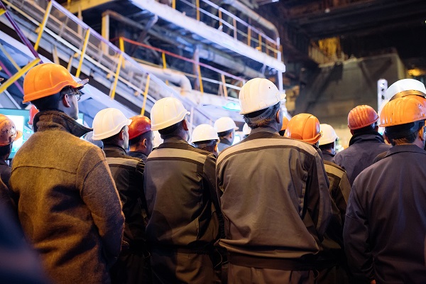 Strike of workers in heavy industry