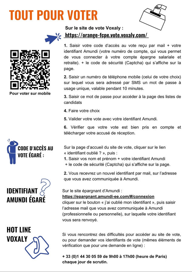guide pratique vote election conseil de surveillance orange actions 2024 cfe cgc orange p2